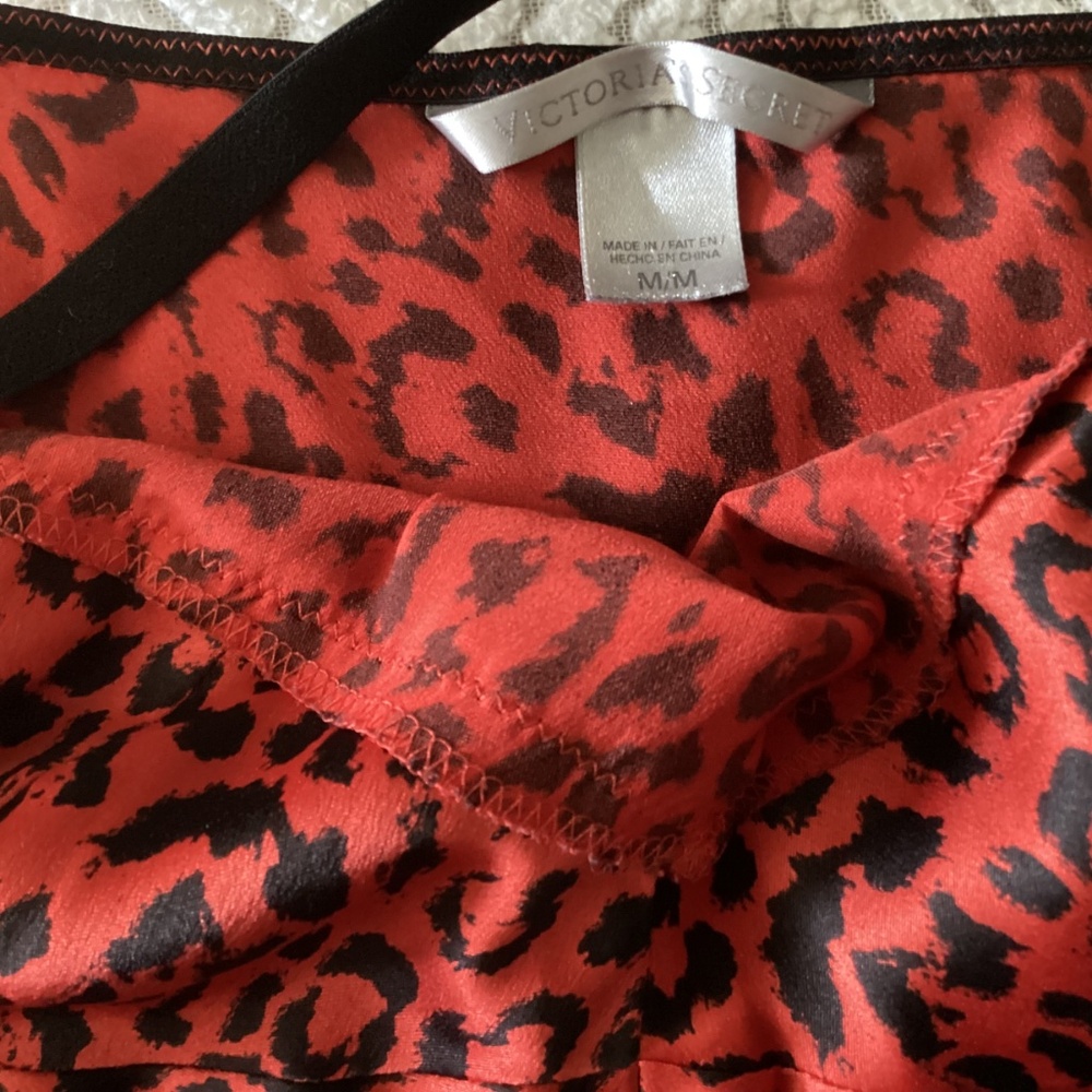 Victoria Secrets Teddy Black and Red Animal Print Size medium - Picture 4 of 4